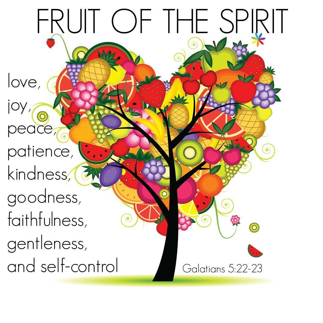 The Fruit of the Spirit with Tree. Bible Verse. Christian Poster. Galatians. Grapics. Scripture ...