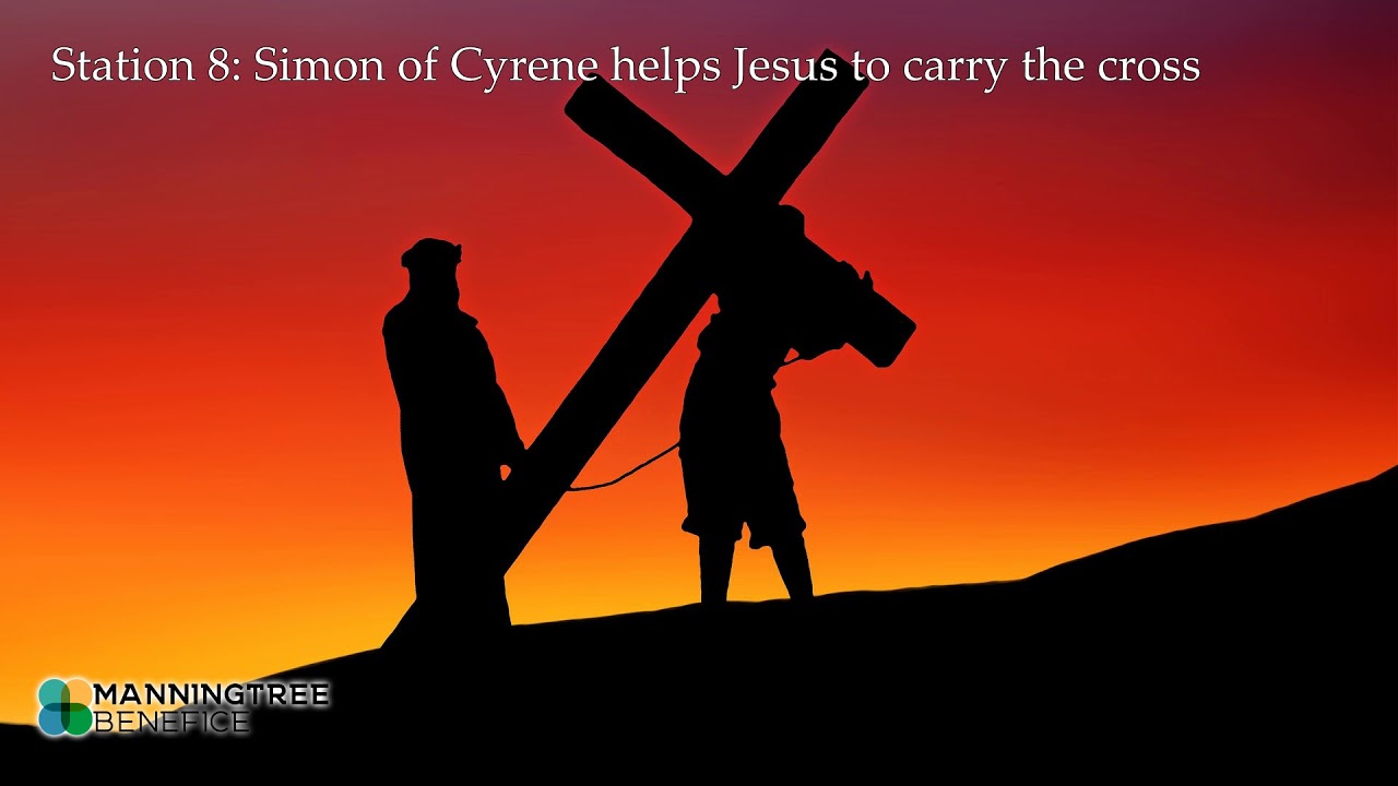 08: Station 8 - Simon of Cyrene helps Jesus to carry the cross - YouTube